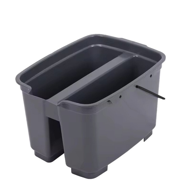 Grey 18 L Double Bucket with metal handle